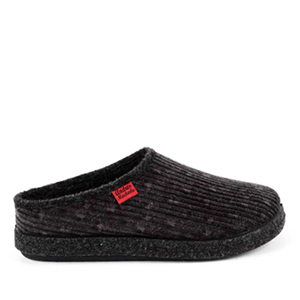 Very comfortable Grey Corduroy Slippers with footbed