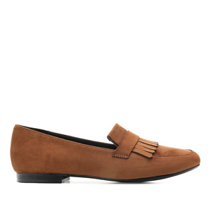 camel suede loafers womens