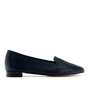 Penny Loafer in Navy Leather