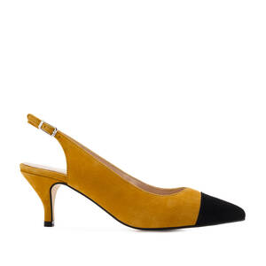 mustard yellow court shoes