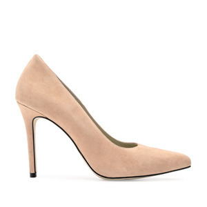 Heeled Shoes in Pink Suede