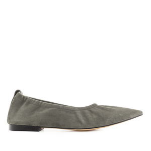 Fælles valg hvede At placere Elasticated Ballet Flats in Black Suede Leather - Exclusive Women Leather  Collection, Large Sizes, Petite Sizes, Leather Collection, Flat Shoes &  Ballerinas, WOMEN