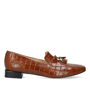 Saddle Coco leather loafers