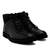 Men's Booties in engraved Black Leather