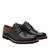 Chaussures Style Blucher en Cuir Noir