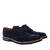 Oxford Shoes in Navy genuine Split Leather