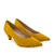 Fine Tip Mustard Suede Court Shoes