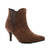 Stiletto Booties in Brown Suedette