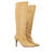 High-Calf boots in beige faux suede