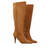 High-Calf boots in brown faux suede