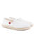 Mythical White Canvas Slip-On Shoes with Rubber and Jute Sole