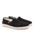 Mythical Black Canvas Slip-On Shoes with Rubber and Jute Sole