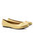 Classic Ballerinas in Gold faux Soft-Leather