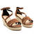 Brown Faux Suede Espadrilles with Jute Wedge