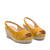 Mustard Faux Suede Espadrilles with Jute Wedge