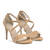 Nude Faux Leather Heeled Sandal