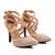 Nude faux suede, die-cut court shoes