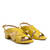 Yellow Faux Leather Sandals