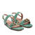 Light Blue Croc Wedge Sandals