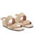 Beige Faux Leather Braided Sandals