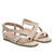 Sandalia tipo romana en soft beige.