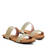 Cream Colored Flat Sandals