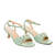 Mint faux leather sandals