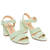 Sandale en simili cuir Vert menthe