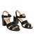 Sandale en simili cuir Noir