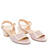 Sandale en simili cuir Mauve