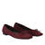 Flat ballerinas in burgundy faux suede