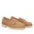 Moccasins in brown faux suede and track sole