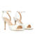 White soft color high-heeled sandals