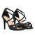 Black soft color high-heeled sandals