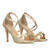 Golden soft color high-heeled sandals