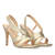 Gold soft color high-heeled sandals