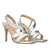 Silver soft color high-heeled sandals