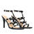 Soft black coloured hig heels sandals