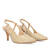 Backless Snake beige pump