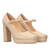 Heeled Mary Jane in soft beige colour