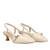 Pumps aus Lack Beige mit Kitten Heel