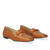 Brown leather loafers