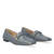 Grey leather loafers