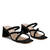 Heeled Mules in Black Split Leather with Square Toe