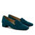 Moccasins in Blue Suede Leather