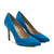 Heeled Shoes in Blue Suede