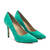 Heeled Shoes in Turquoise Suede