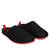 Spring/ Summer Unisex Slippers in Black mesh with Red outsole