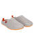 Spring/ Summer Unisex Slippers in Gray mesh with Orange outsole