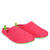 Spring/ Summer Unisex Slippers in Fuchsia mesh with Green outsole